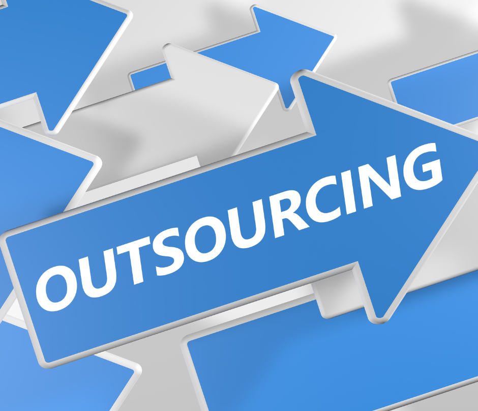 arrow with outsourcing